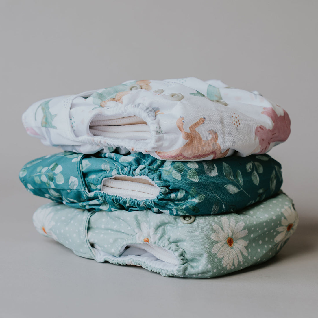 Reusable Cloth Nappy Trial Pack Birth to Toilet Training 3 Pack