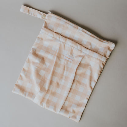 Large Double Pocket Wet Bag - Champagne