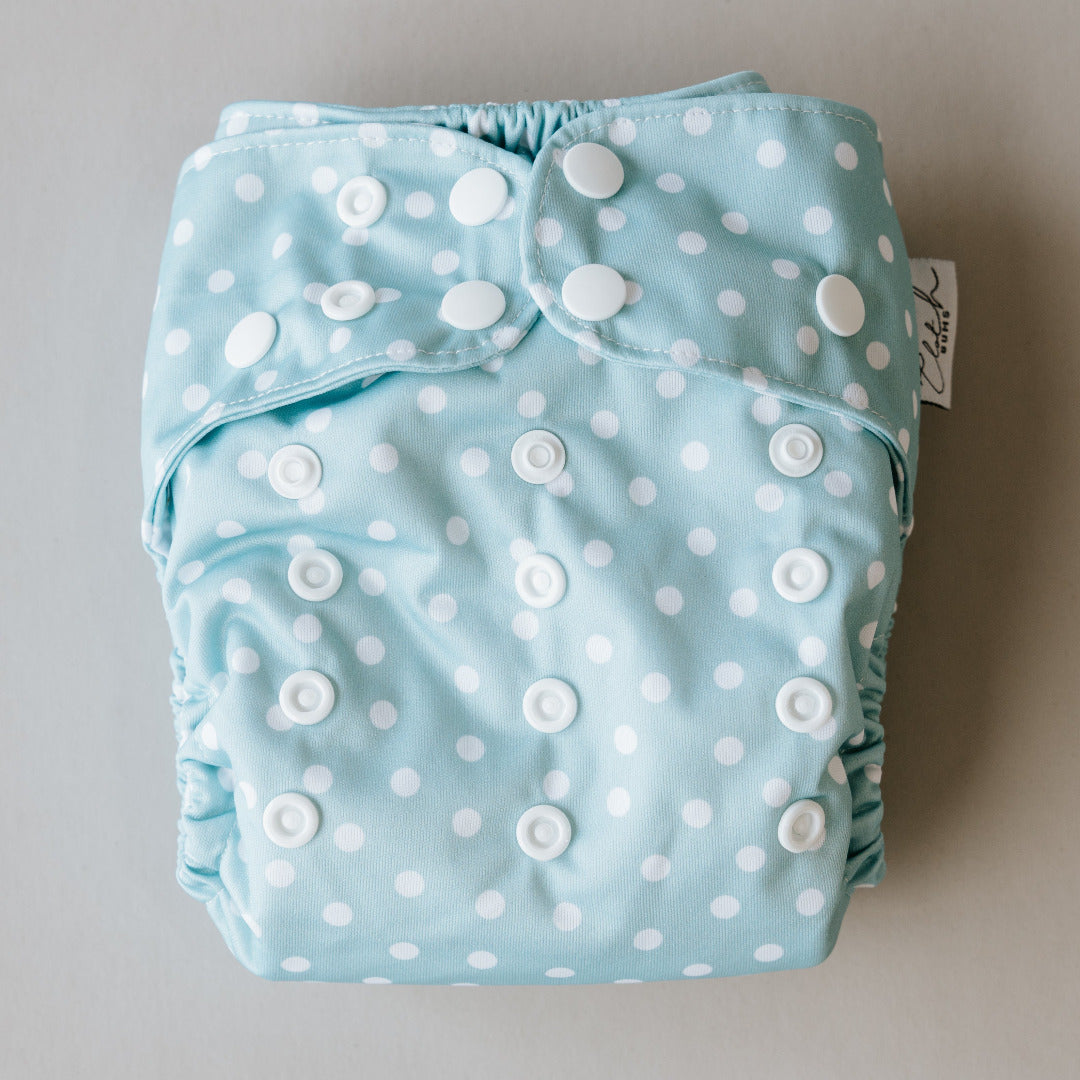 PIXIE One Size Fits Most Cloth Nappy - Speckled Egg