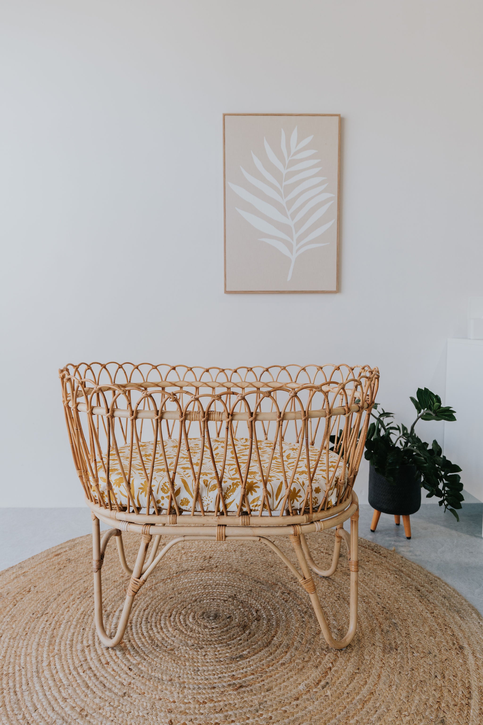 Regular Bassinet Waterproof Sheet - Golden Hour