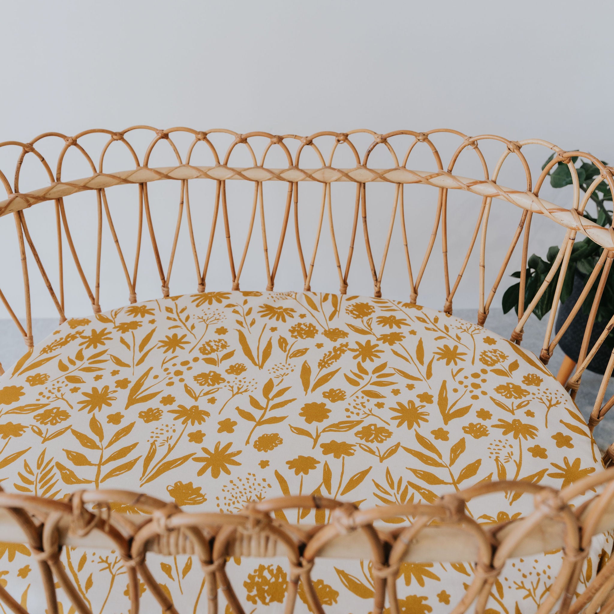 Regular Bassinet Waterproof Sheet - Golden Hour