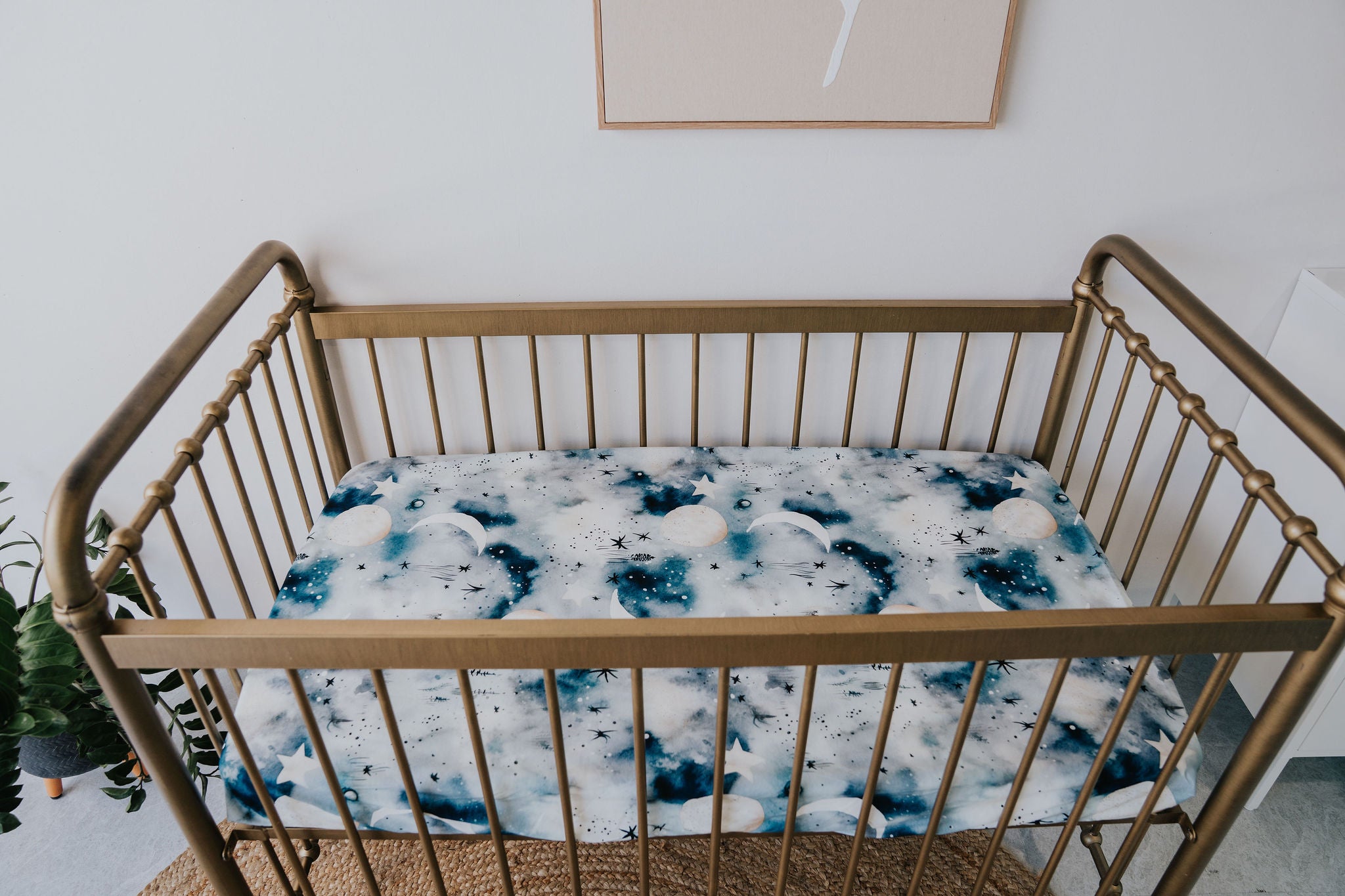 Waterproof Cot Sheet - Milky Way