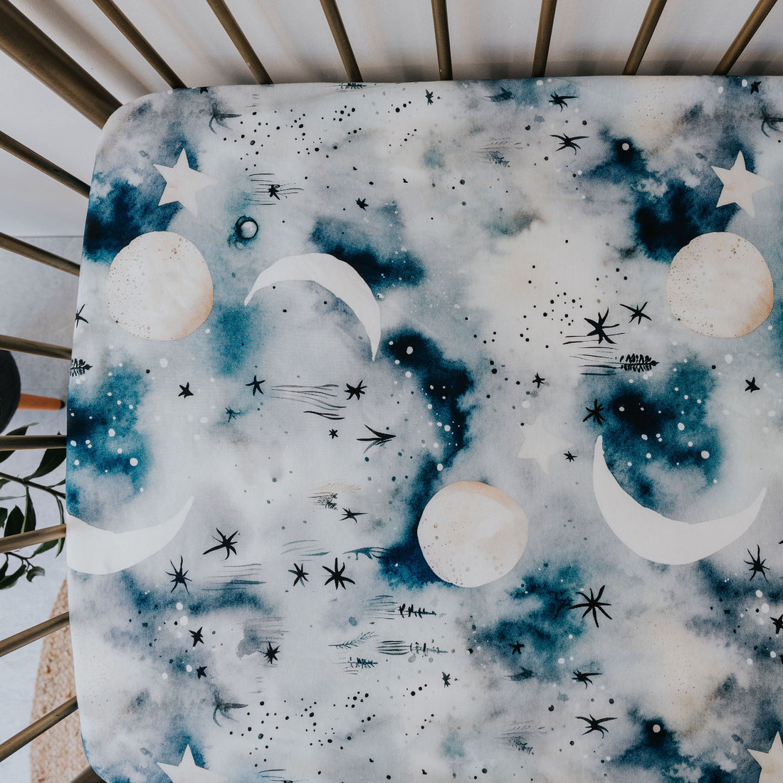 Waterproof Cot Sheet - Milky Way