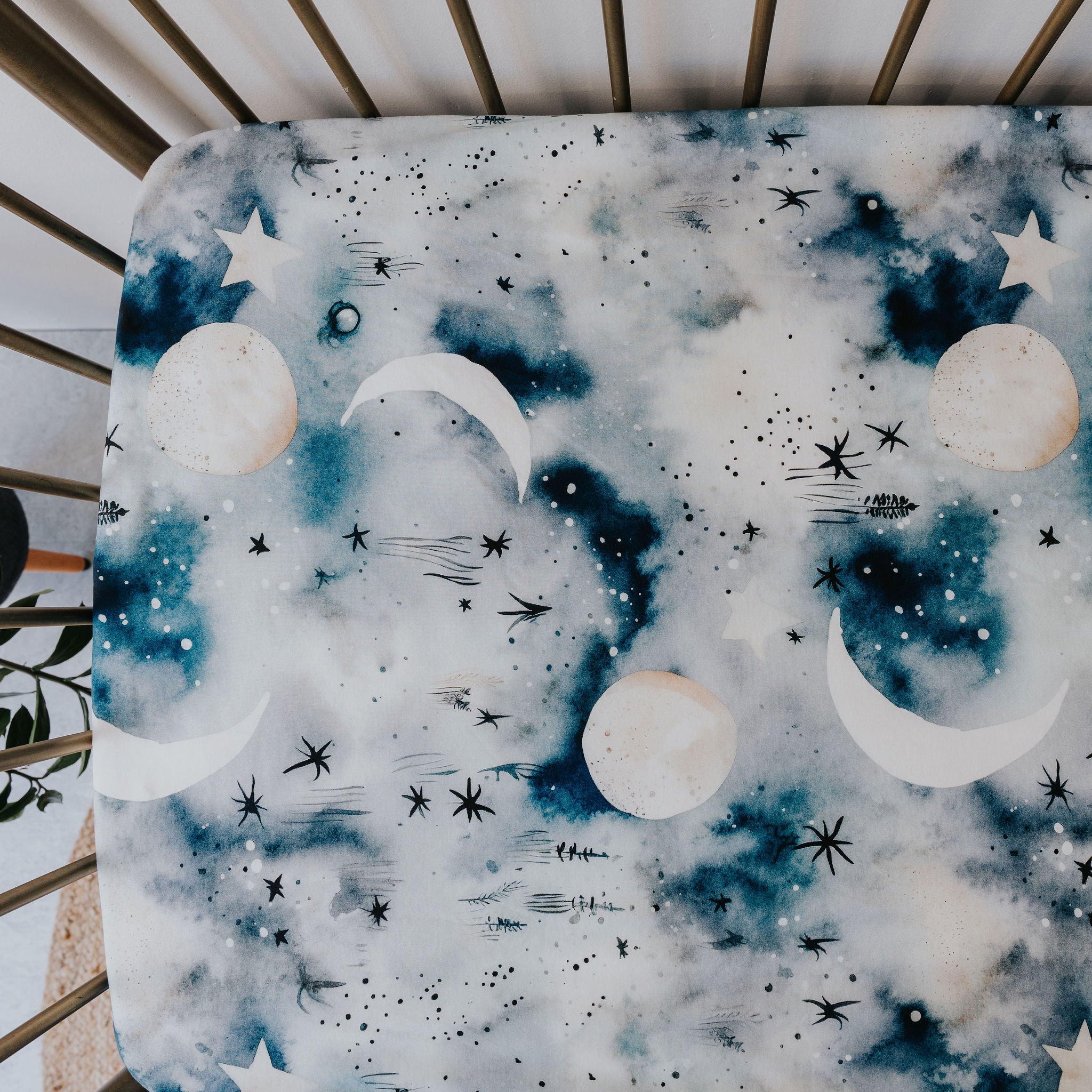 Waterproof Cot Sheet - Milky Way