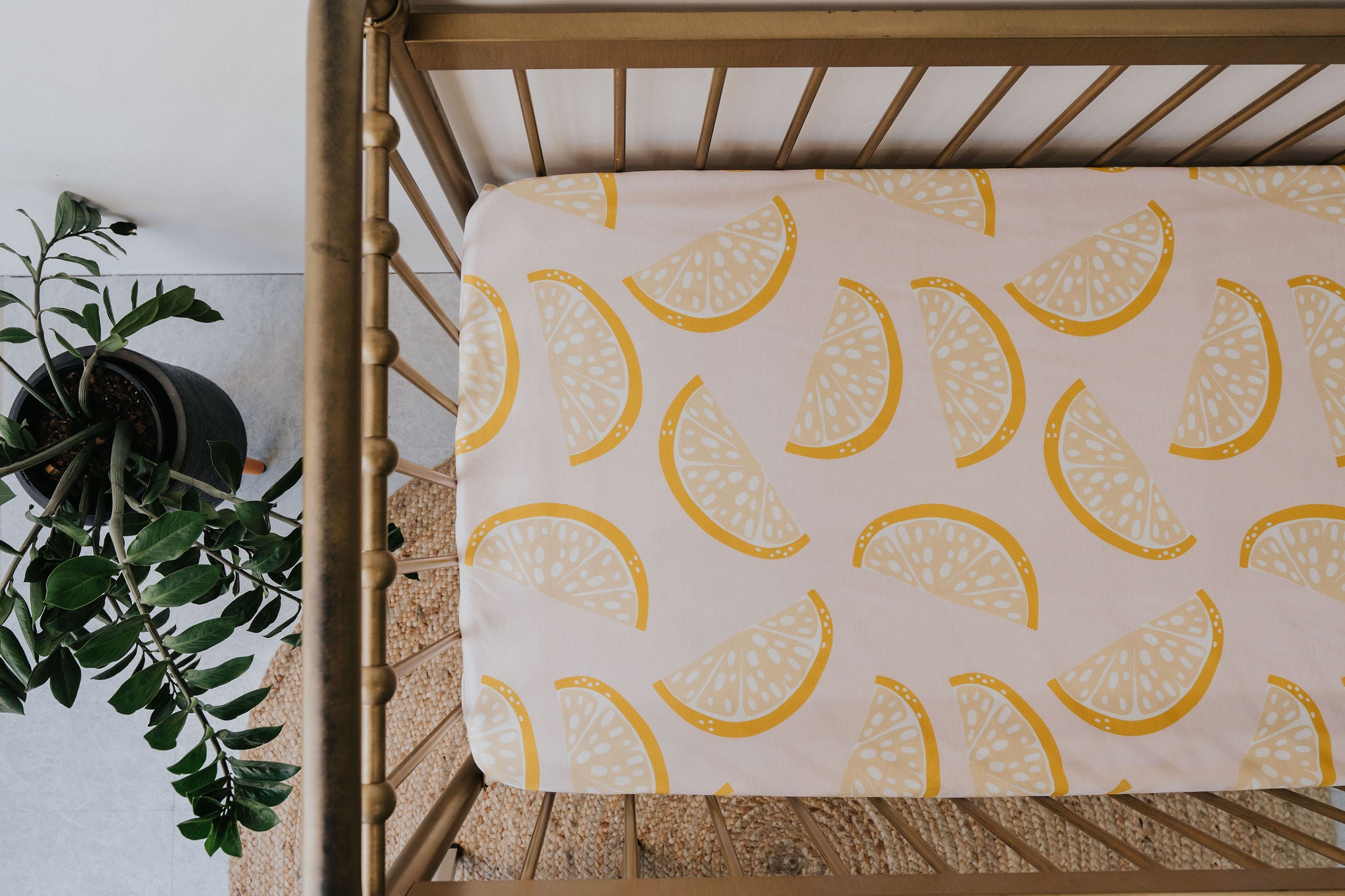 Waterproof Cot Sheet - Pink Lemonade