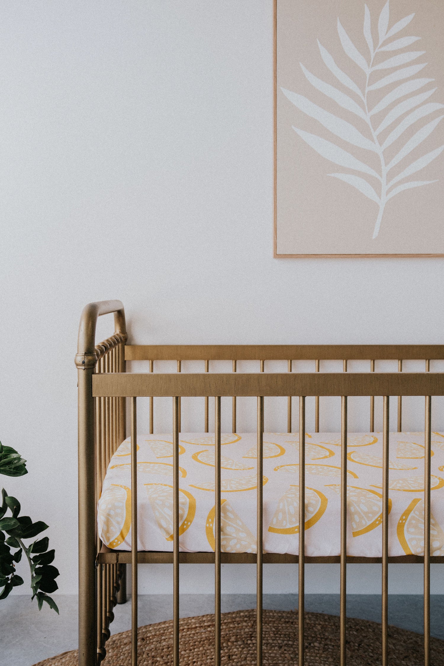 Waterproof Cot Sheet Pink Lemonade – Cloth Bums - Main Image