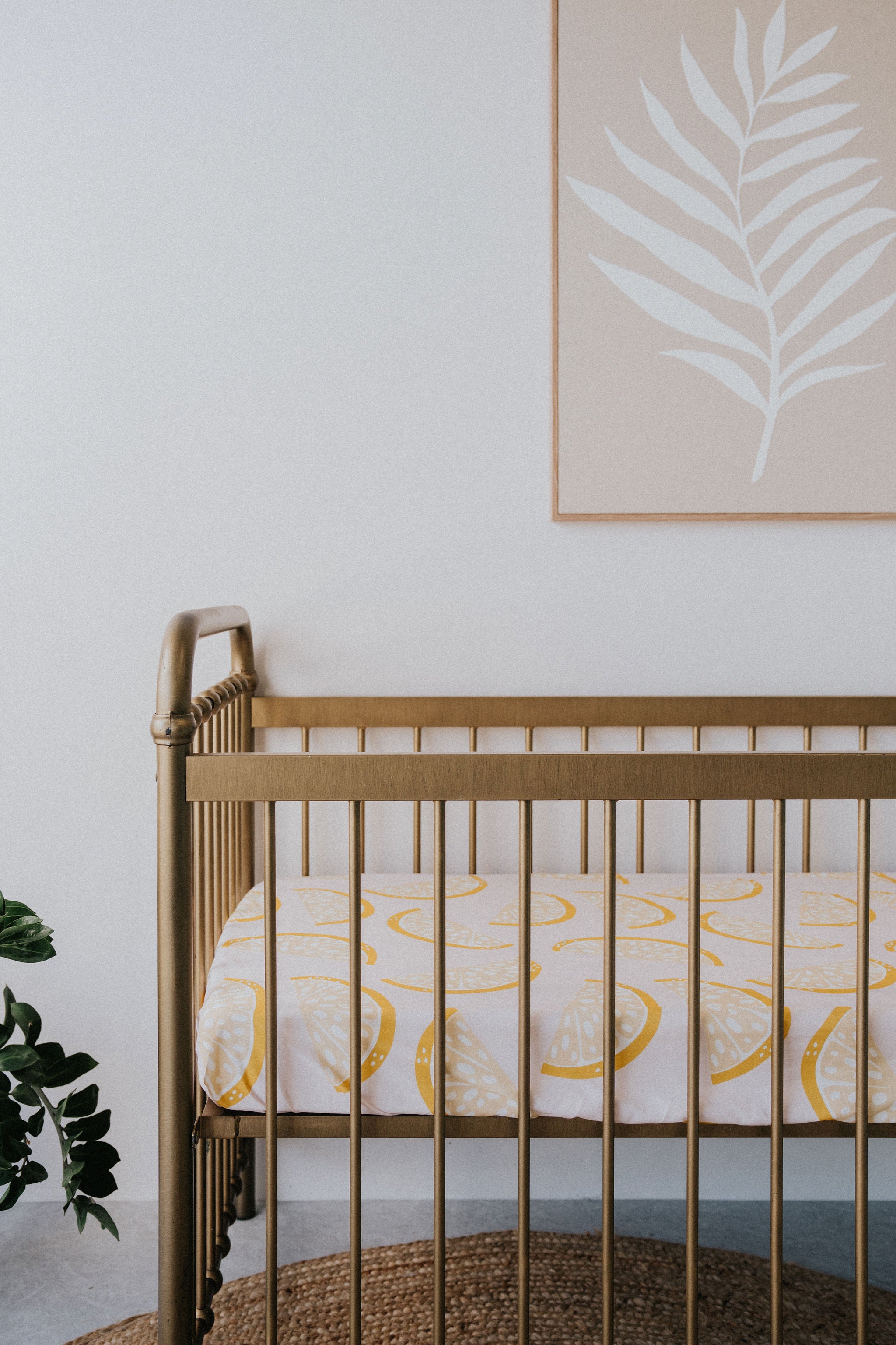 Waterproof Cot Sheet - Pink Lemonade