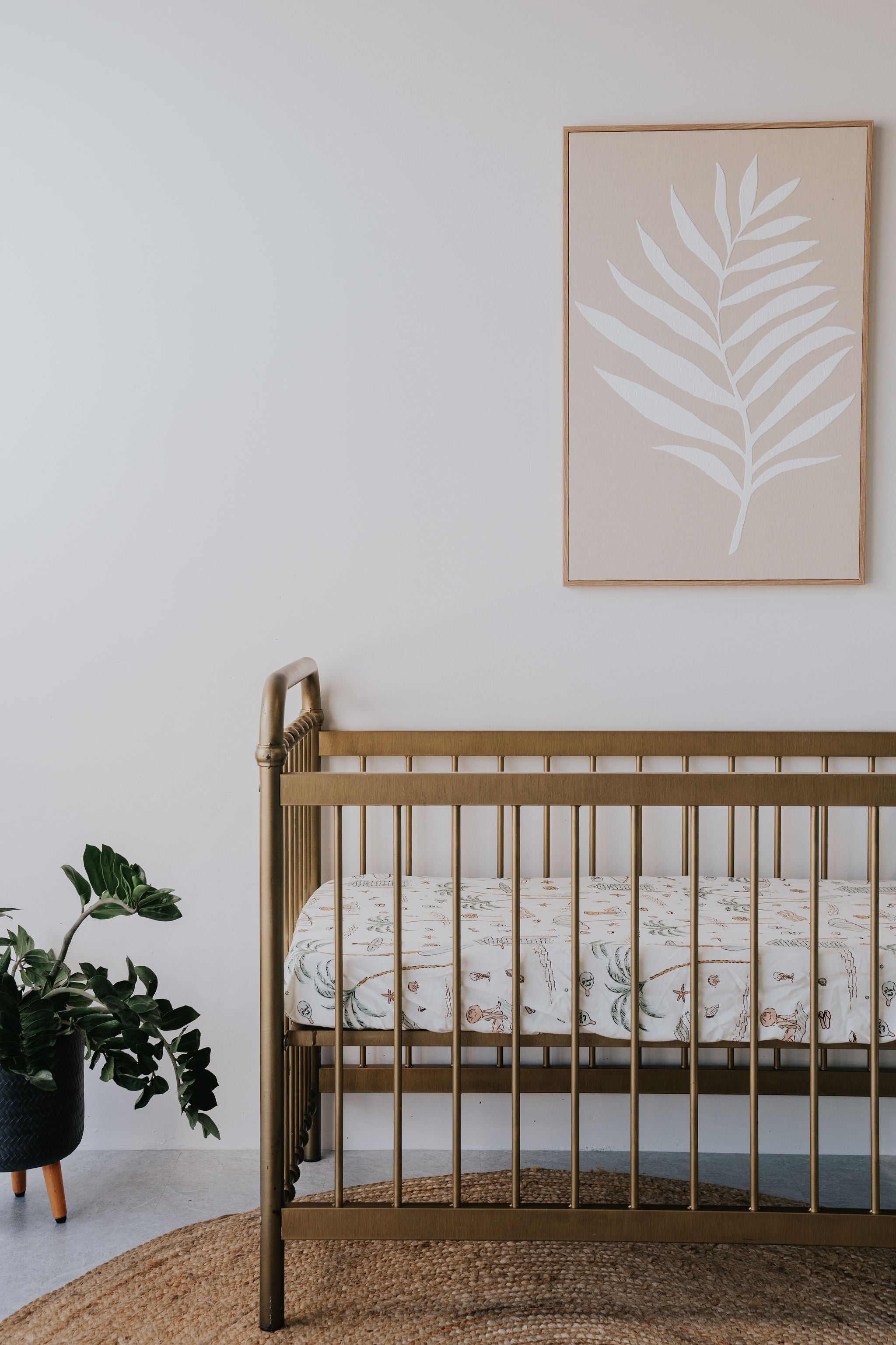Waterproof Cot Sheet - Retro Sands