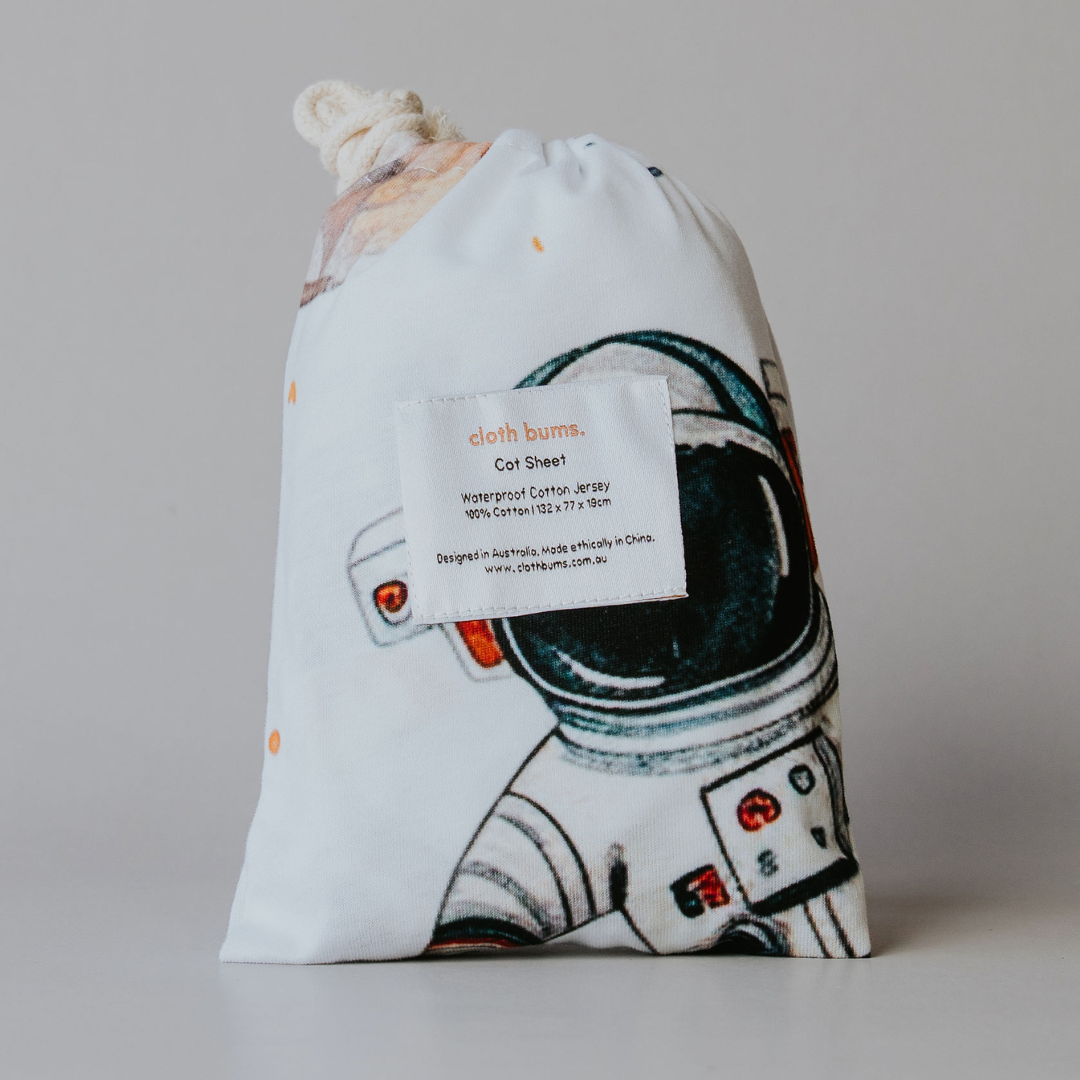 Waterproof Cot Sheet - Space Jam