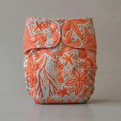 PIXIE One Size Fits Most Cloth Nappy - Reef Riot