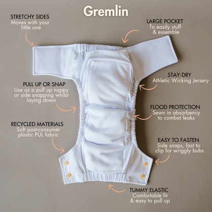 GREMLIN Pull Up Cloth Nappy/Training Pant - Eden