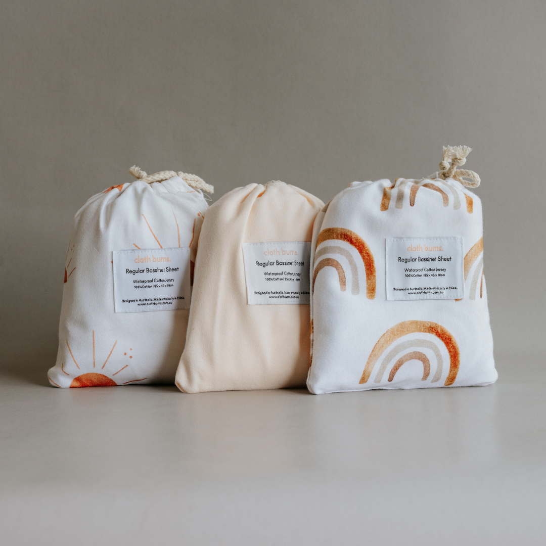Bassinet Fitted Sheet - 3 Pack Bundle