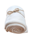 Reusable bamboo cloth wipes in a bundle